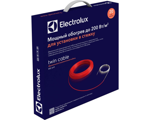 Кабель нагревательный ELECTROLUX ETC 2-17-100 (комплект теплого пола)
