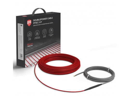 Кабель нагревательный Royal Thermo RTDC 2-17-1000 с терморегулятором RTS-16