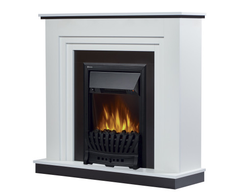 Каминокомплект:Очаг Electrolux Classic EFP/P-1020LS, портал Grado Classic белый, черный