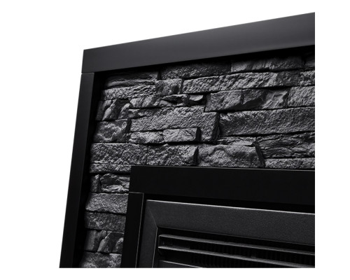 Каминокомплект: Очаг Electrolux EFP/P-3020LS, портал Loft 30 камень черный, черная эмаль