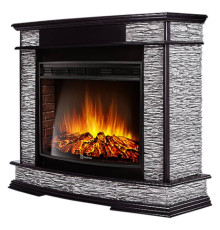 Каминокомплект: Очаг Electrolux EFP/P-3020LS с порталом Scala 30 сланец скалистый серый, шпон венге