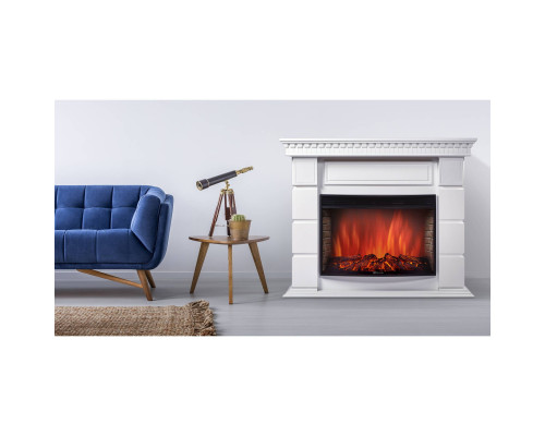 Каминокомплект: Очаг Electrolux Sphere Plus EFP/P-2720RLS с порталом Elegante 25 белый Каминокомплект: Очаг Electrolux Sphere Plus EFP/P-2720RLS с порталом Elegante 25 белый