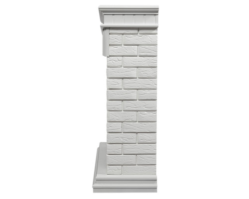 Каминокомплект: Очаг Electrolux 2720RLS N, портал Bricks 25 белая эмаль