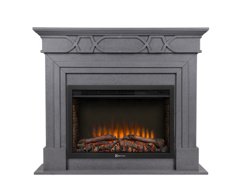 Каминокомплект: Очаг Electrolux EFP/P-3020LS N, портал Antico 30 серый