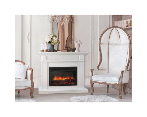 Каминокомплект: Очаг Electrolux EFP/P-3020LS N, портал Bianco 30 белый, р/в