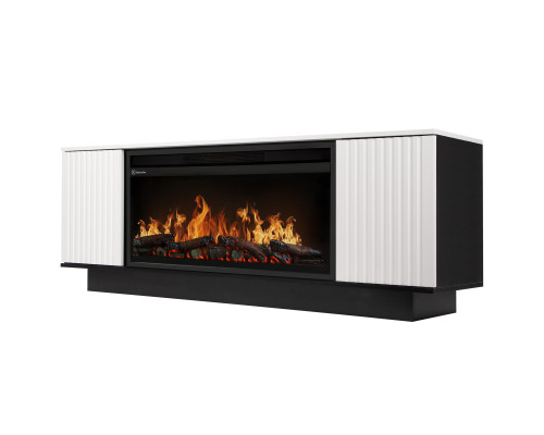 Каминокомплект: Очаг Electrolux EFP/P-3020LS N, портал Combi 30 белый, черный, р/в