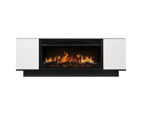 Каминокомплект: Очаг Electrolux EFP/P-3020LS N, портал Combi 30 белый, черный, р/в