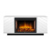 Каминокомплект: Очаг Electrolux EFP/P-3020LS N, портал Como 30 белый, черный, р/в