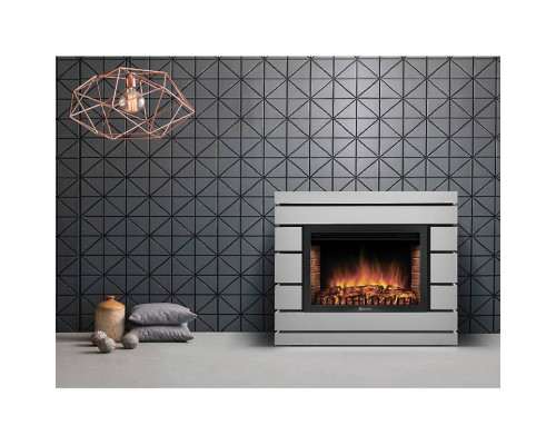 Каминокомплект: Очаг Electrolux EFP/P-3020LS N, портал Moderno 30 шпон белый дуб
