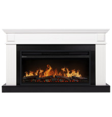 Каминокомплект: Очаг Electrolux EFP/P-3620LS, портал Bianco 36 белый, р/в