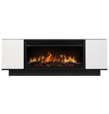 Каминокомплект: Очаг Electrolux EFP/P-3620LS, портал Como 36 белый, черный, р/в