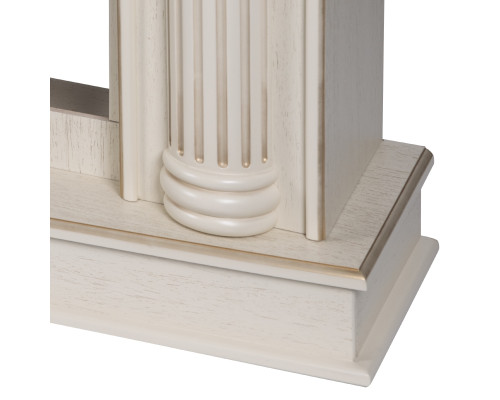 Каминокомплект: Очаг Electrolux EFP/P-3620LS, портал Olympia 42/40/36, сл. кость с зол. патиной