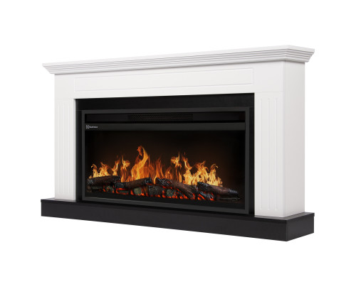 Каминокомплект: Очаг Electrolux EFP/P-3620LS, портал Retto 36 белый, р/в
