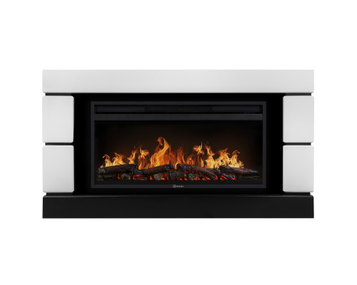 Каминокомплект: Очаг Electrolux EFP/P-4220LS, портал Moderno 42/40/36, белый