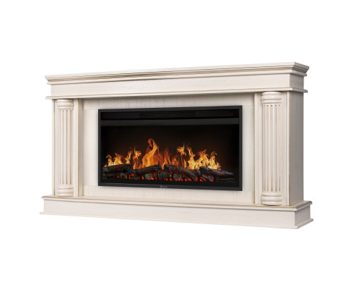 Каминокомплект: Очаг Electrolux EFP/P-4220LS, портал Olympia 42/40/36, сл. кость с зол. патиной