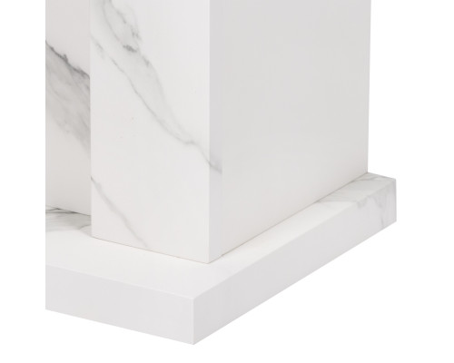 Каминокомплект:Очаг Electrolux EFP/P-1020LS, портал Simple Classic белый мрамор