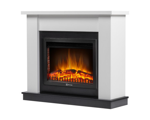 Каминокомплект Firelight: Очаг EFP/P-2520LS N , портал Canto 25 белый