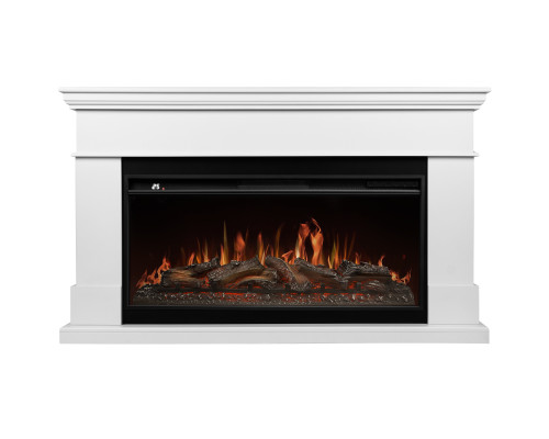 Каминокомплект: Очаг Royal Thermo Aurora RTFP/P-AR40LS, портал California 42/40/36, белый Каминокомплект: Очаг Royal Thermo Aurora RTFP/P-AR40LS, портал California 42/40/36, белый