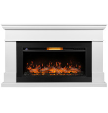 Каминокомплект: Очаг Royal Thermo Aurora RTFP/P-AR40LS, портал California 40, белый