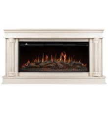 Каминокомплект: Очаг Royal Thermo Aurora RTFP/P-AR40LS, портал Olympia 42/40/36, сл. кость с зол. па