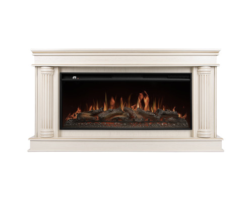 Каминокомплект: Очаг Royal Thermo Aurora RTFP/P-AR40LS, портал Olympia 42/40/36, сл. кость с зол. па