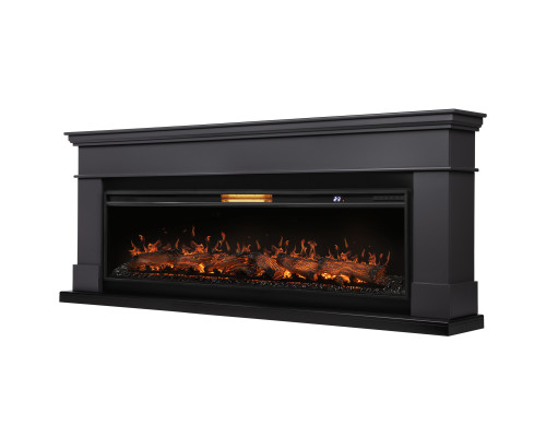 Каминокомплект: Очаг Royal Thermo Aurora RTFP/P-AR60LS, портал California 60 G, графит