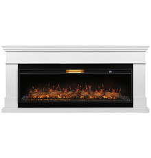 Каминокомплект: Очаг Royal Thermo Aurora RTFP/P-AR60LS, портал California 60 W, белый