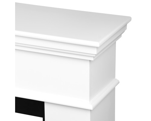 Каминокомплект: Очаг Royal Thermo Aurora RTFP/P-AR60LS, портал California 60 W, белый