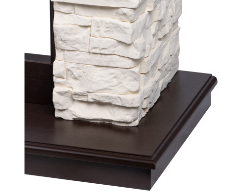 Каминокомплект: Очаг Royal Thermo Aurora RTFP/P-AR60LS, портал Michigan 60, камень мол., шп. тем.дуб