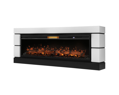 Каминокомплект: Очаг Royal Thermo Aurora RTFP/P-AR60LS, портал Moderno 60, белый Каминокомплект: Очаг Royal Thermo Aurora RTFP/P-AR60LS, портал Moderno 60, белый