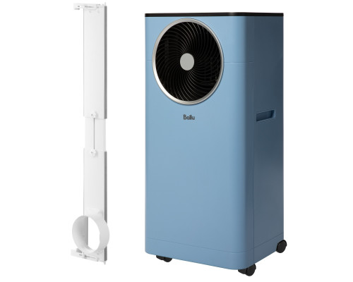 Кондиционер мобильный Ballu Twinkle BPAC-09 DWB/N6 Blue в комплекте с адаптером Ballu UniPort 1.0