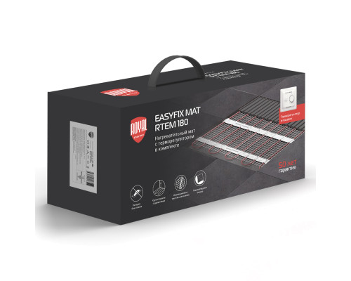 Комплект теплого пола Royal Thermo EasyFix Mat RTEM 2-180-10 с терморегулятором Basic Комплект теплого пола Royal Thermo EasyFix Mat RTEM 2-180-10 с терморегулятором Basic