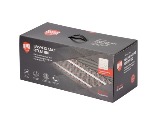 Комплект теплого пола Royal Thermo EasyFix Mat RTEM 2-180-12 с терморегулятором Basic Комплект теплого пола Royal Thermo EasyFix Mat RTEM 2-180-12 с терморегулятором Basic