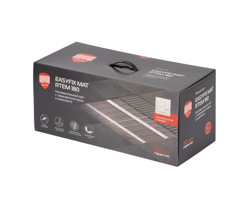 Комплект теплого пола Royal Thermo EasyFix Mat RTEM 2-180-4 с терморегулятором Basic Комплект теплого пола Royal Thermo EasyFix Mat RTEM 2-180-4 с терморегулятором Basic
