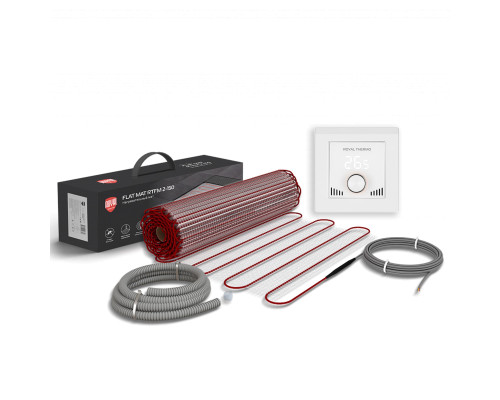 Мат нагревательный Royal Thermo Flat Mat RTFM 2-150-10 с терморегулятором RTI-16