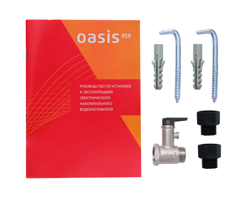 Водонагреватель OASIS Eco ER 50, 50 л., круглый, 1,5 кВт , бак стальной эмалированный Водонагреватель OASIS Eco ER 50, 50 л., круглый, 1,5 кВт , бак стальной эмалированный