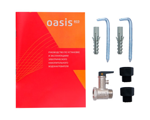 Водонагреватель OASIS Eco ER 30, 30 л., круглый, 1,5 кВт , бак стальной эмалированный Водонагреватель OASIS Eco ER 30, 30 л., круглый, 1,5 кВт , бак стальной эмалированный