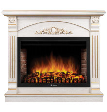 Портал Firelight Barocco 30 шпон белый дуб с золотой патиной