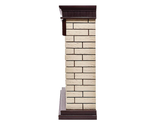 Портал Firelight Bricks 25 камень бежевый, шпон темный дуб Портал Firelight Bricks 25 камень бежевый, шпон темный дуб