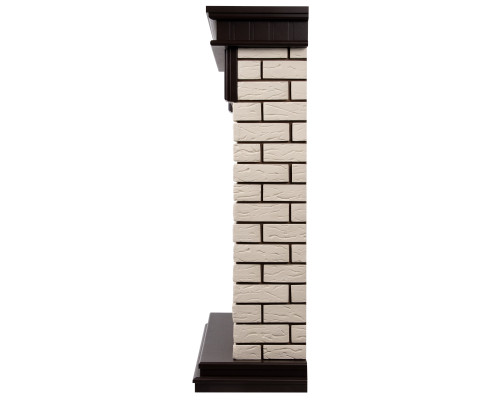 Портал Firelight Bricks Classic камень бежевый, шпон темный дуб Портал Firelight Bricks Classic камень бежевый, шпон темный дуб