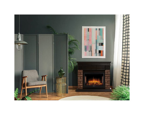 Портал Firelight Bricks Wood 30 камень коричневый, шпон темный дуб Портал Firelight Bricks Wood 30 камень коричневый, шпон темный дуб