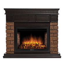 Портал Firelight Bricks Wood 30 камень темный, шпон венге