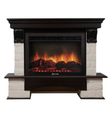 Портал Firelight Forte 30S камень белый, шпон венге
