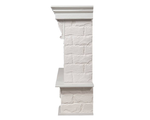 Портал Firelight Forte 30S камень белый, шпон белёный дуб Портал Firelight Forte 30S камень белый, шпон белёный дуб