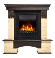 Портал Firelight Forte Classic камень бежевый, шпон венге