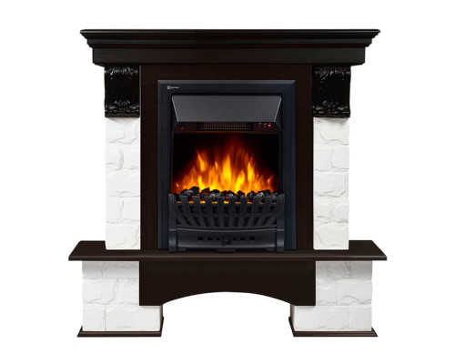 Портал Firelight Forte Classic камень белый, шпон венге Портал Firelight Forte Classic камень белый, шпон венге