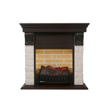 Портал Forte C камень белый, шпон Темный дуб