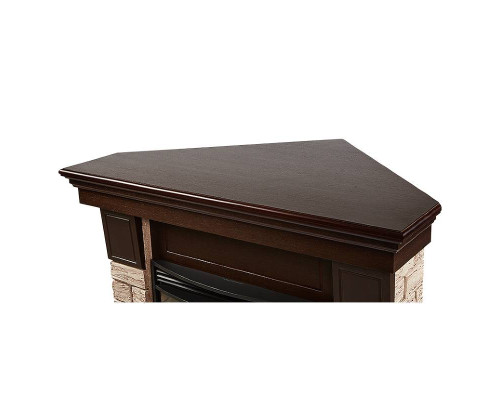 Портал Firelight Forte Wood 25U (угловой) камень коричневый, шпон темный дуб Портал Firelight Forte Wood 25U (угловой) камень коричневый, шпон темный дуб