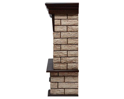 Портал Firelight Forte Wood 30 камень коричневый, шпон темный дуб Портал Firelight Forte Wood 30 камень коричневый, шпон темный дуб