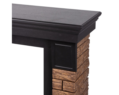 Портал Firelight Forte Wood Classic камень темный, шпон венге
